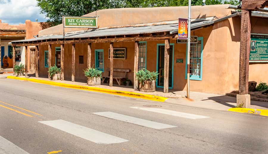 View of the Kit Carson Home from the outside