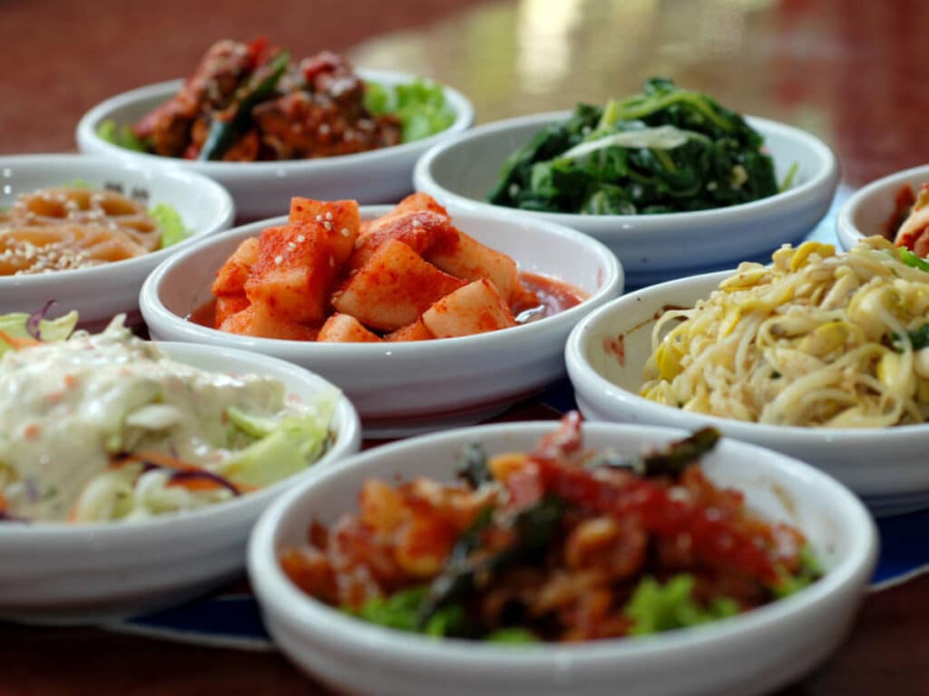 Korean side dishes served at Best Friend