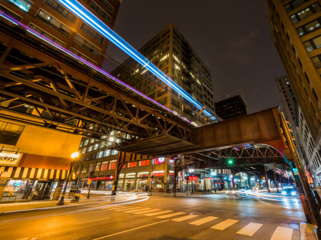 The L Train at night