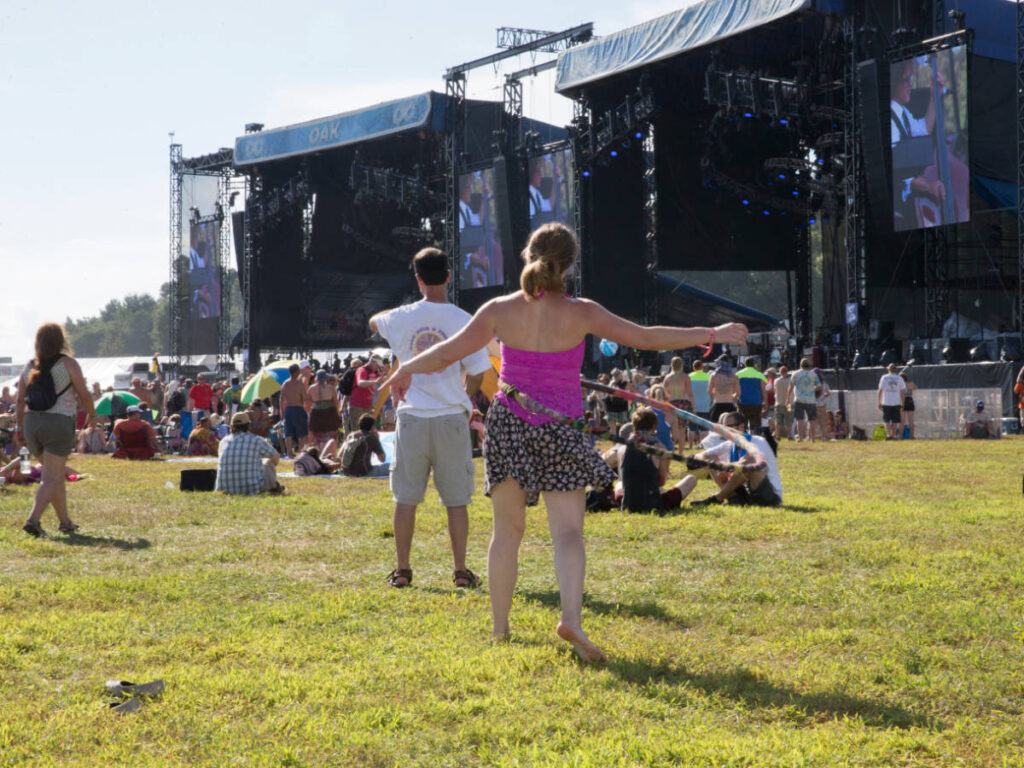 People enjoying their day during the LOCKN' Festival