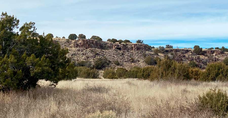 View from the La Cieneguilla Petroglyphs during a hike