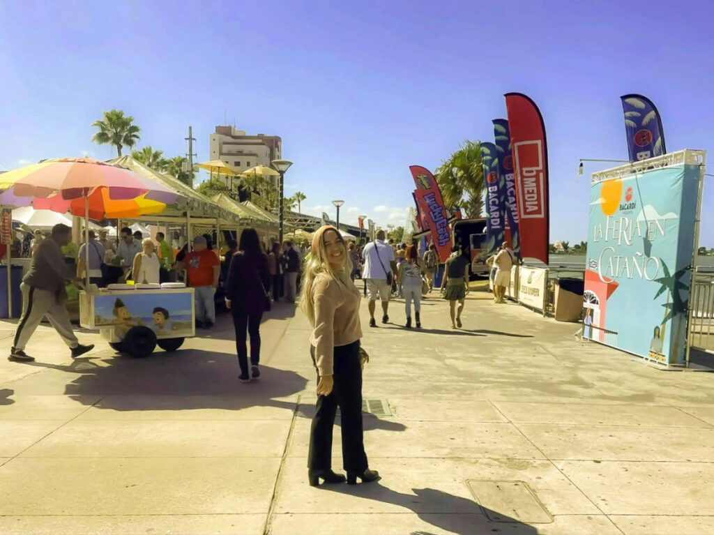 Author Vanessa Ramos in La Feria Bacardí in Cataño in December