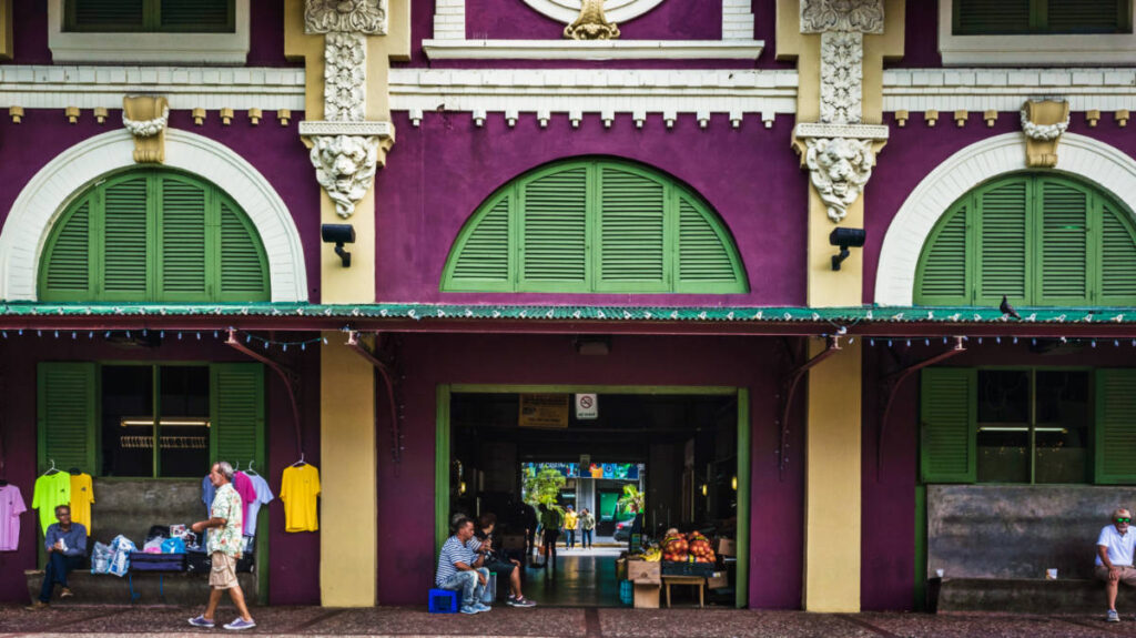View of the vendors at the Santurce Market