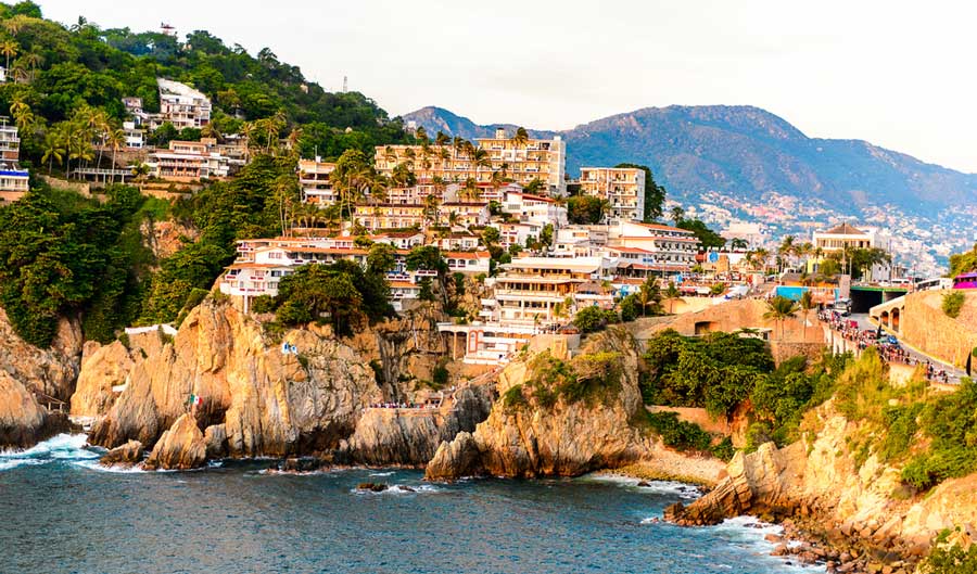 Overlooking view of Rock La Quebrada