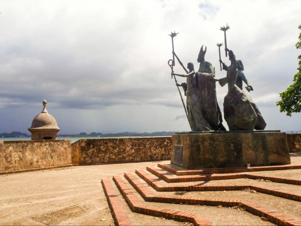 View of the La Rogativa Monument in Viejo San Juan