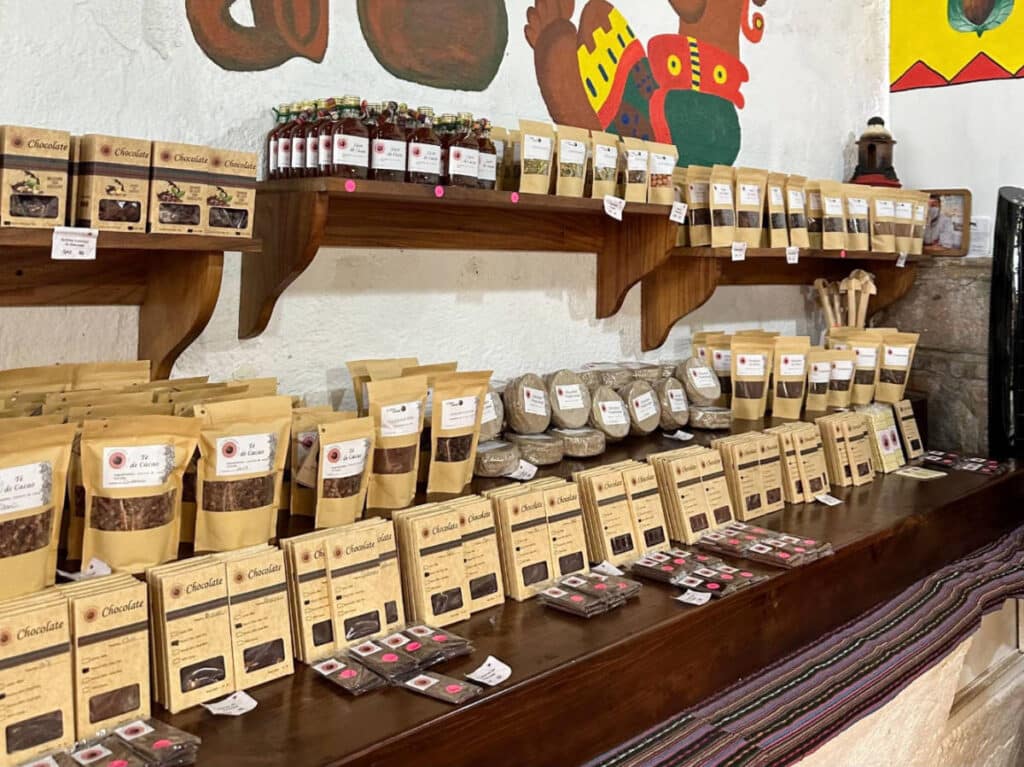 Products available at the La Trufa Chapina in Antigua