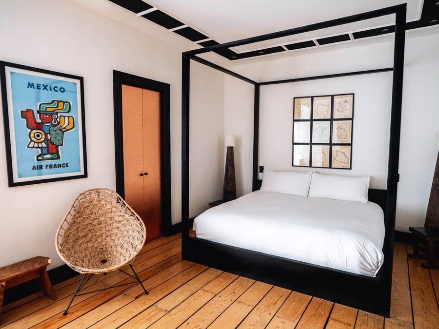 View of the bedroom in La Valise