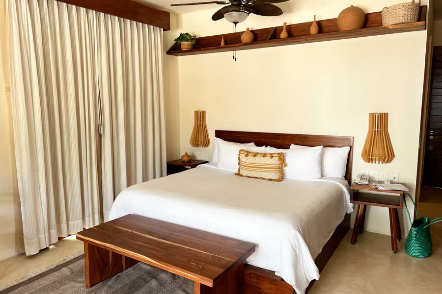 View of a bed on a room in La Zebra