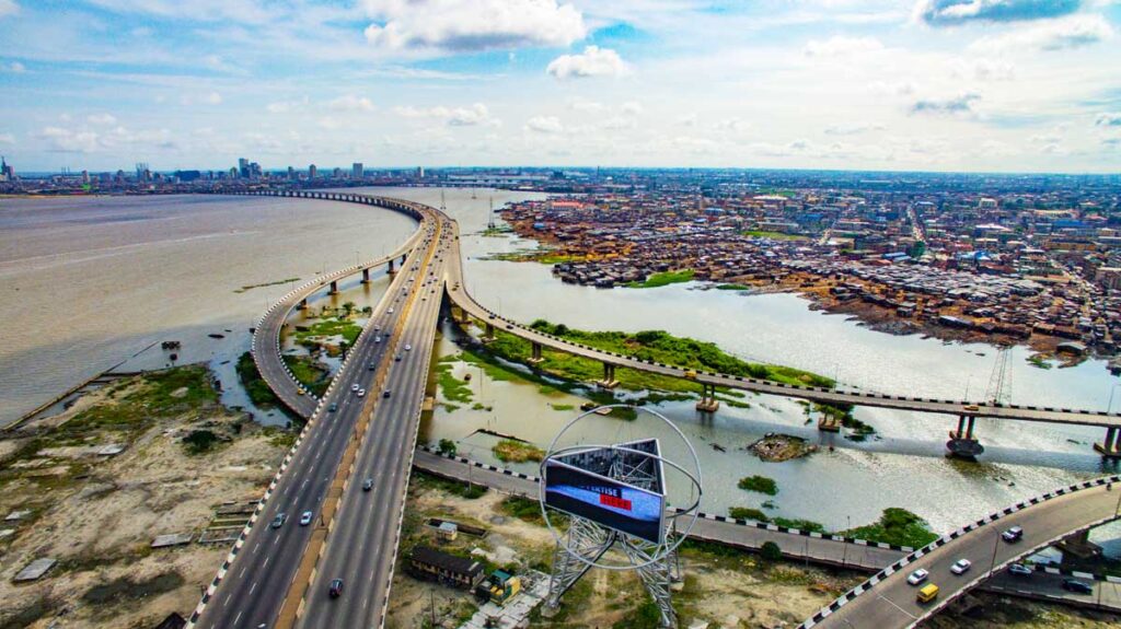 Aerial view of Lagos