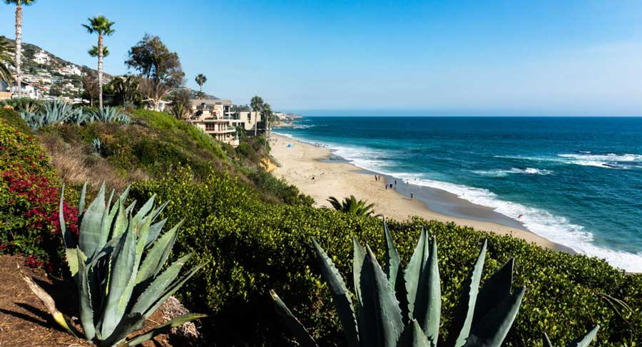 Scenic view of the Laguna Beach