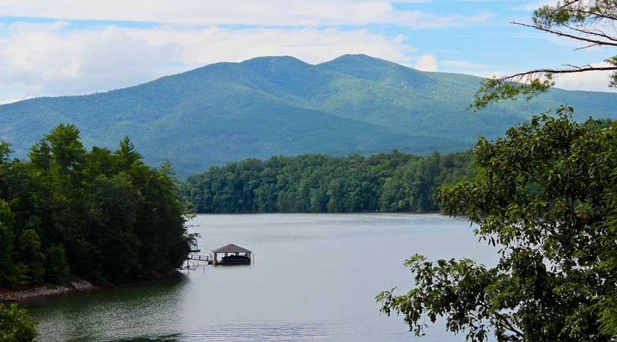 Scenic view from the Lake James State Park