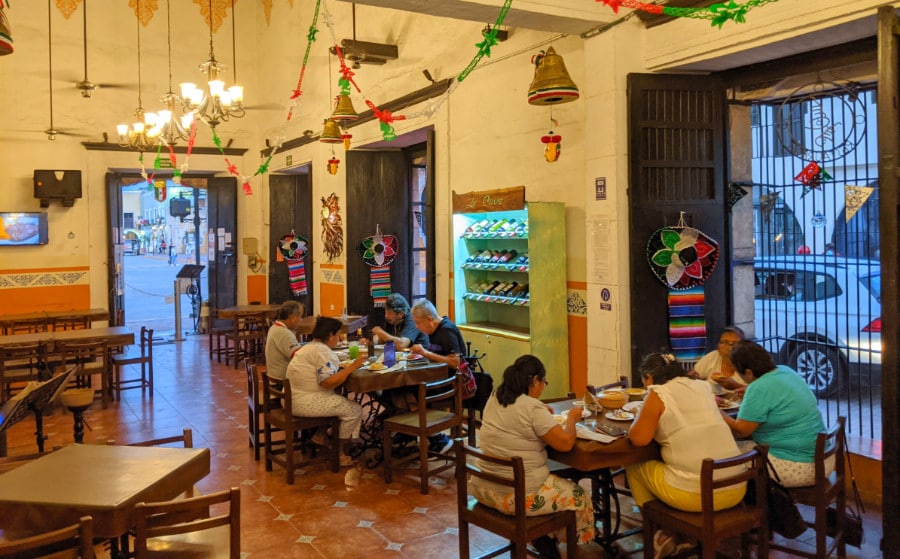 The interior of Las Campanas Local Restaurant