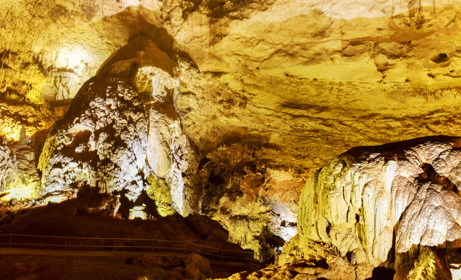The view inside Cavernas del Rio Camuy National Park