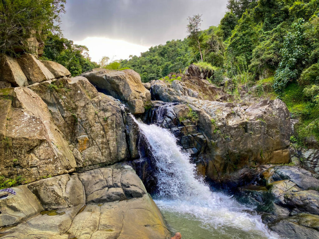 View of the Las Tinajas Waterfall
