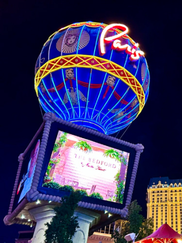 The iconic signage and LED at the Las Vegas Strip