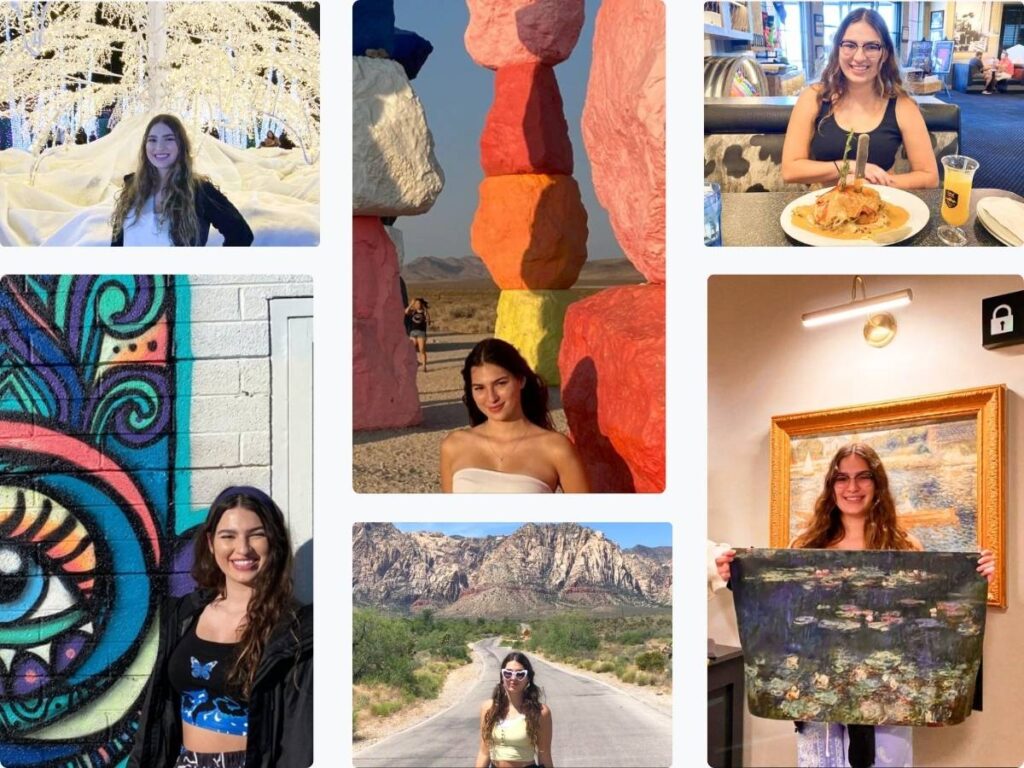 A photo collage of Las Vegas, Nevada writer