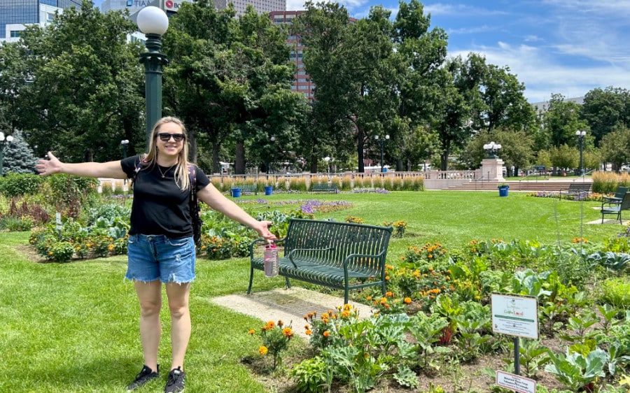 Laura Falin at the Civic Center Park