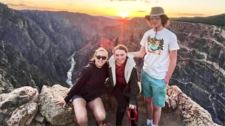 Travel Lemming Senior writer, Laura Falin with her family at the Black Canyon of the Gunnison National Park