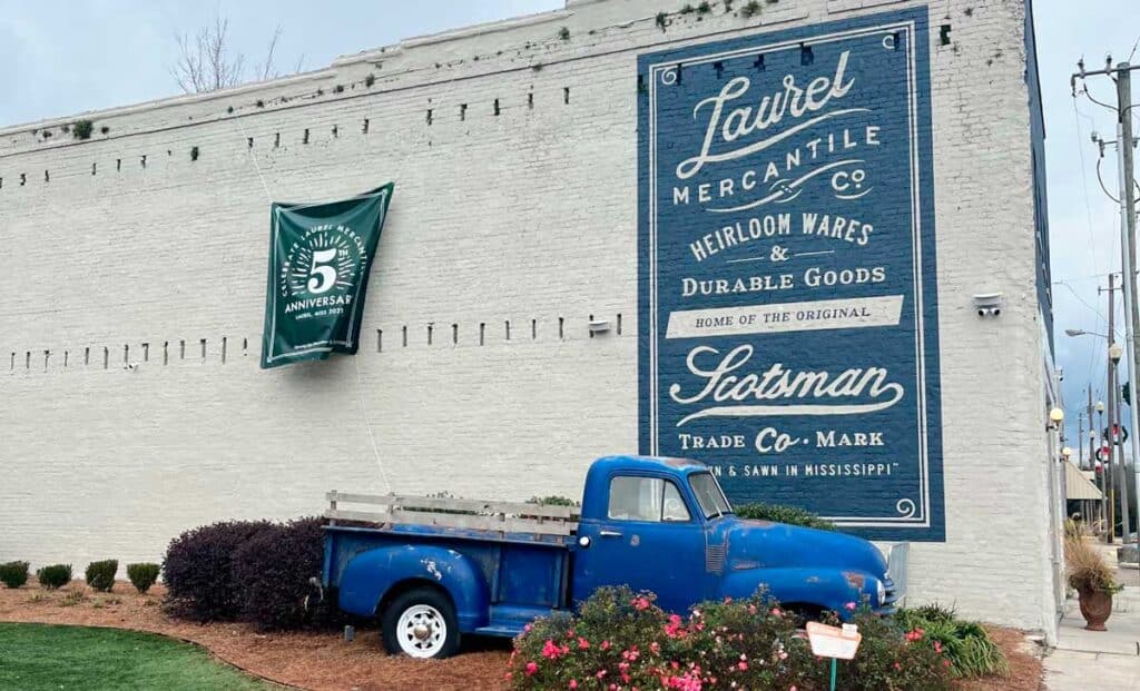 View of the Laurel Mercantile building