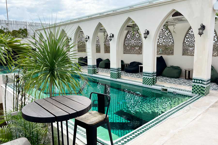 View from the pool area in Layla Tulum