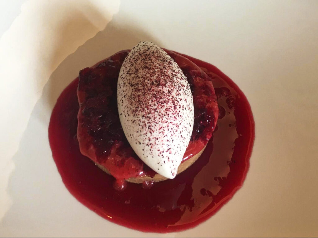 A plate of a dessert from the Le Restaurant du Palais-Royal
