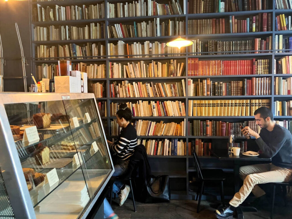 Interior of the Le Used Book Café