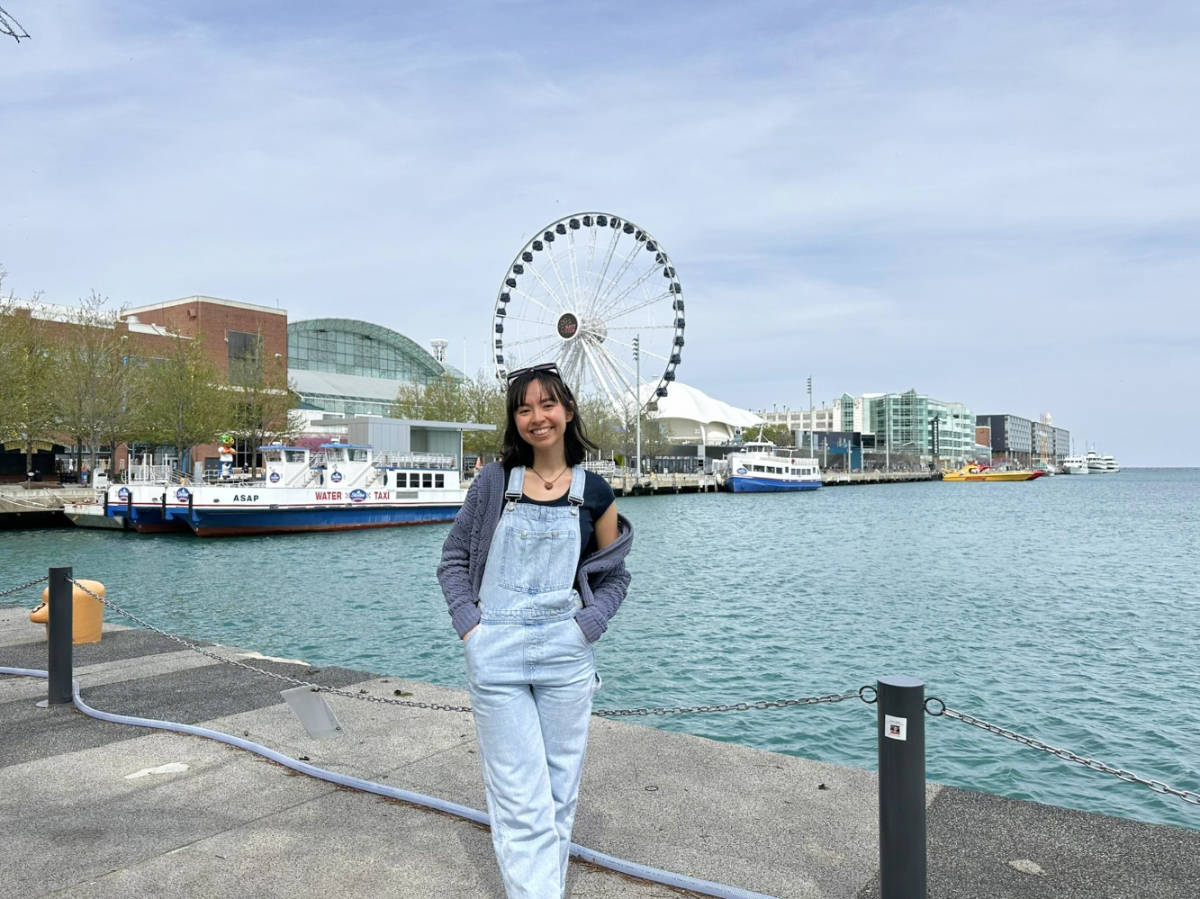 Lea Rose Allbaugh, smiling for a photo at Navy Pier