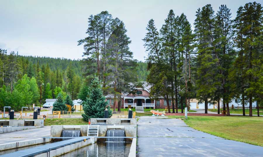 View from the Leadville National Fish Hatchery in Colorado