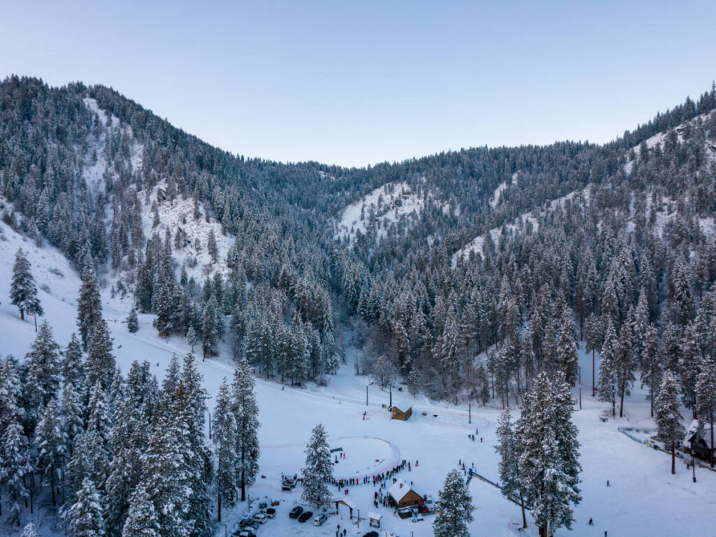 Overlooking view of the Leavenworth Ski Hill