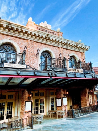 Exterior view of the Ledson Hotel on Sonoma Plaza