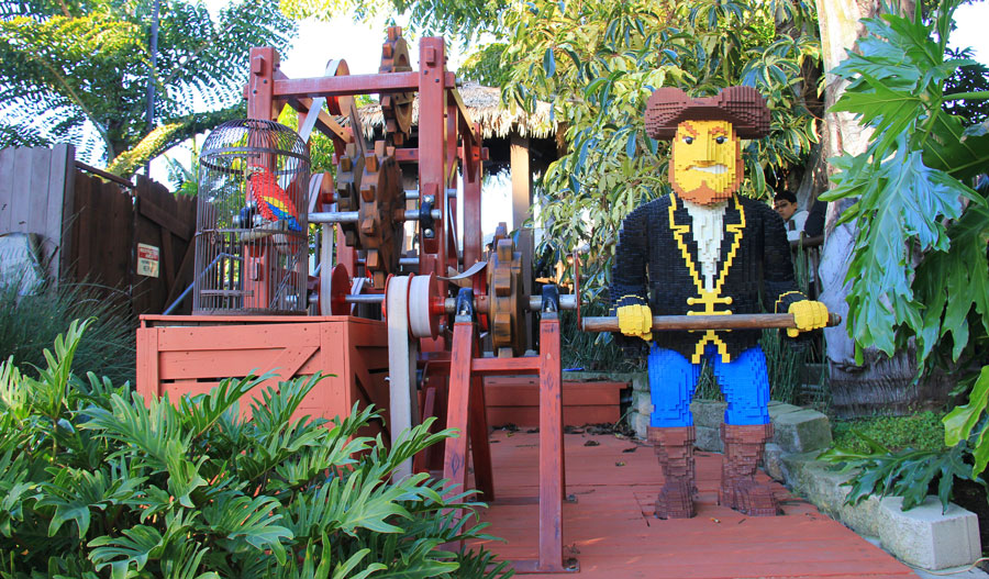 View of a lego pirate in Legoland