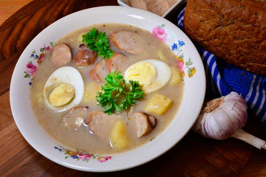 A soup on a bowl from Legs Inn