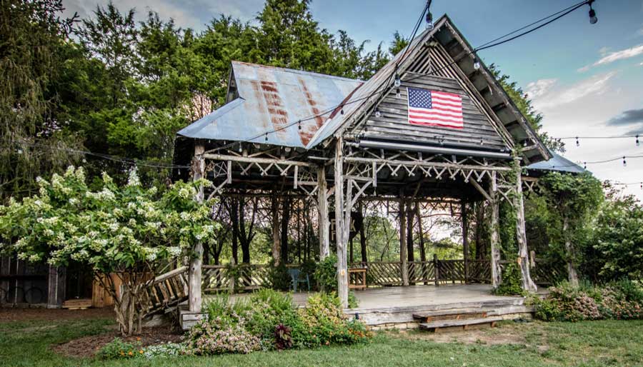 View from the Leiper’s Fork Lawn Chair Theatre in Franklin