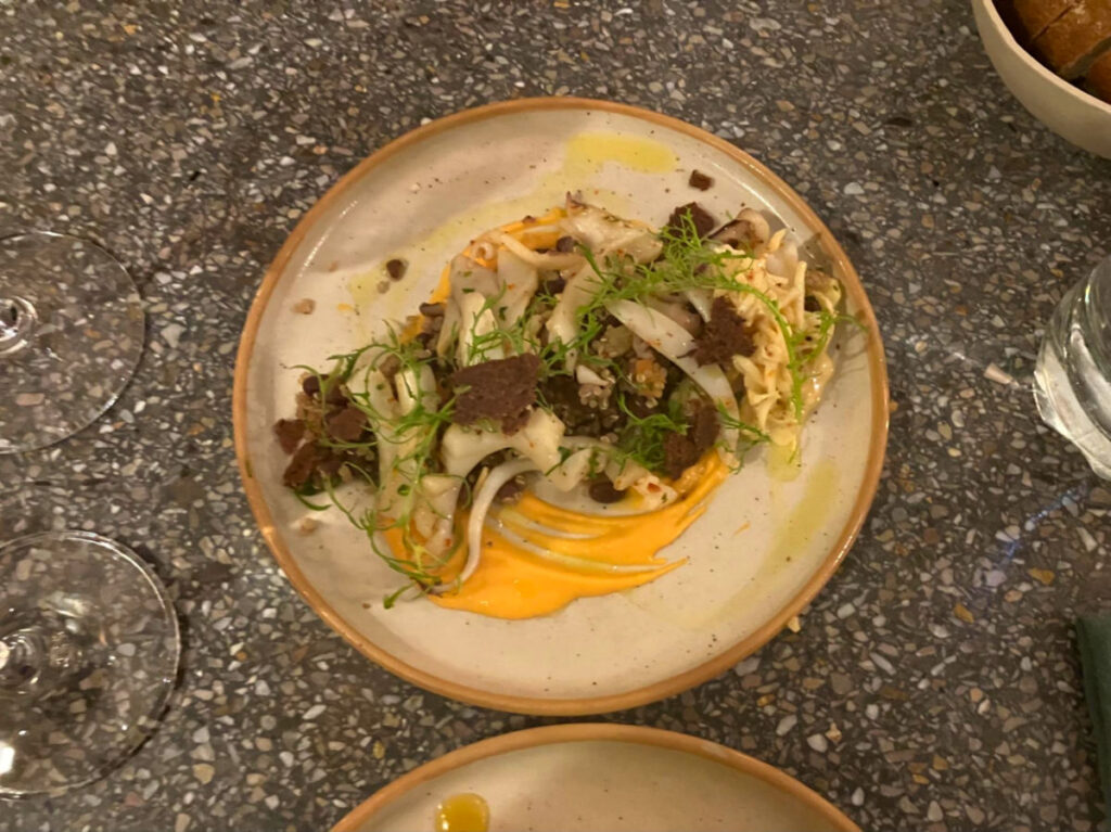 A plate of appetizer at Les Résistants