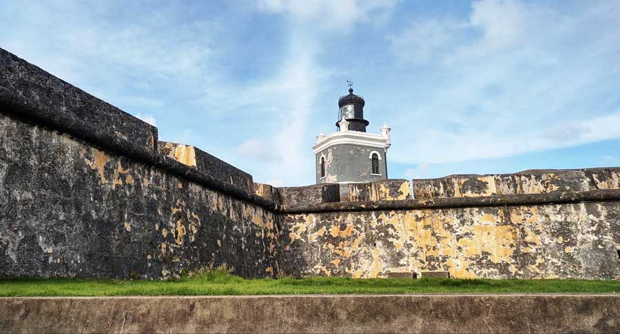 View of the lighthouse in El Morro