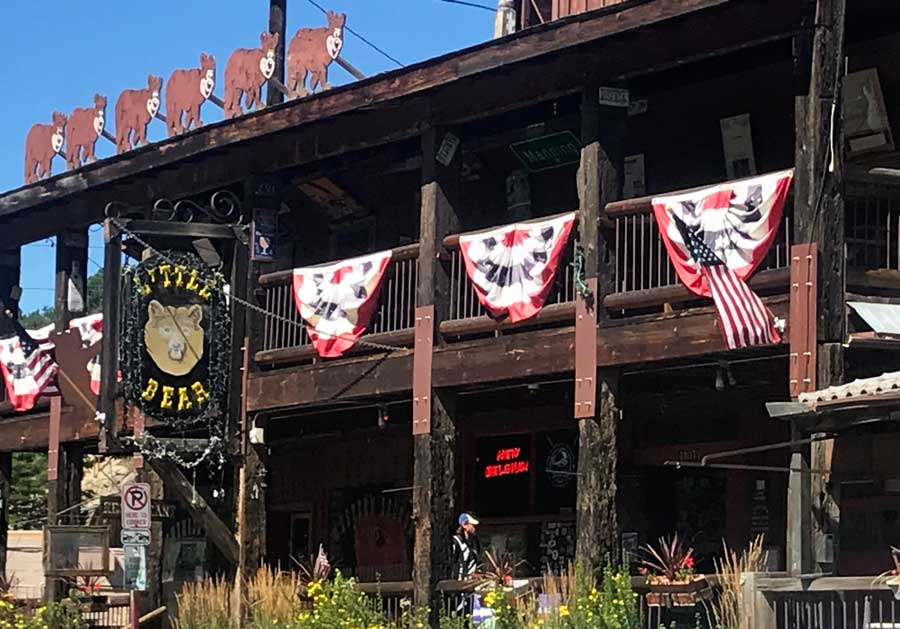 The Little Bear Saloon from the outside in Evergreen