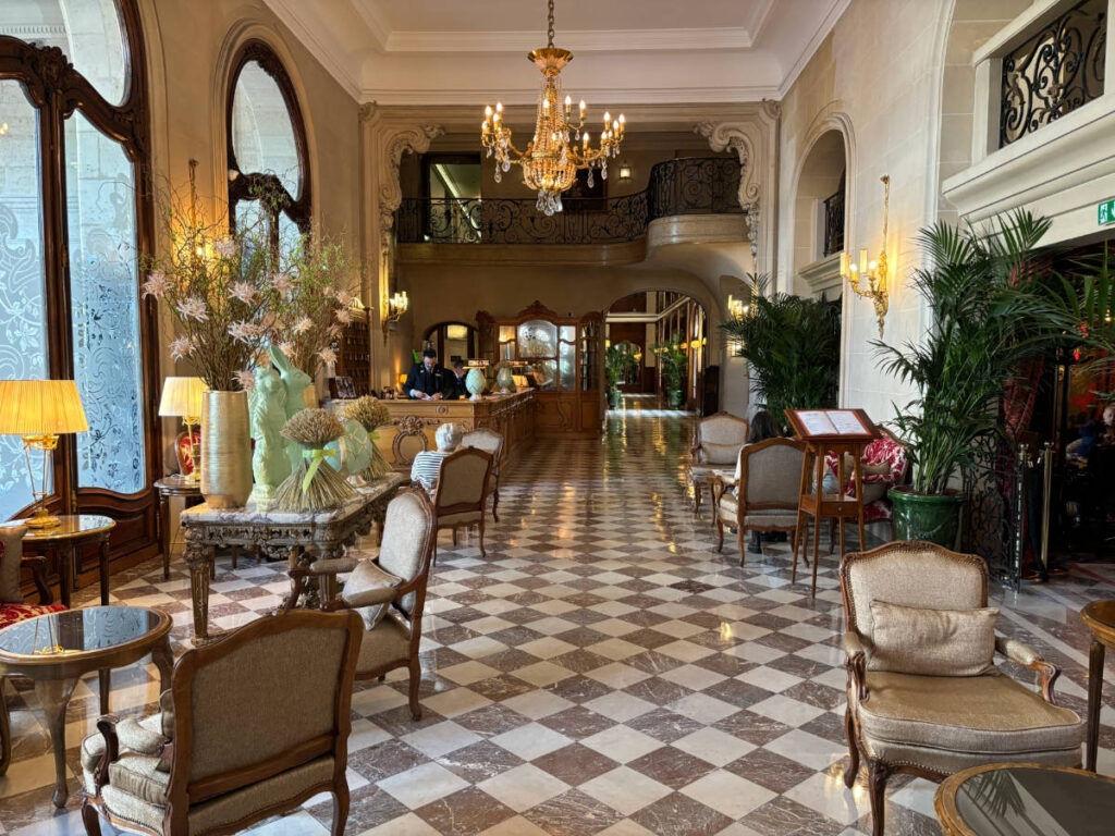 View at the lobby of Hotel Regina Louvre