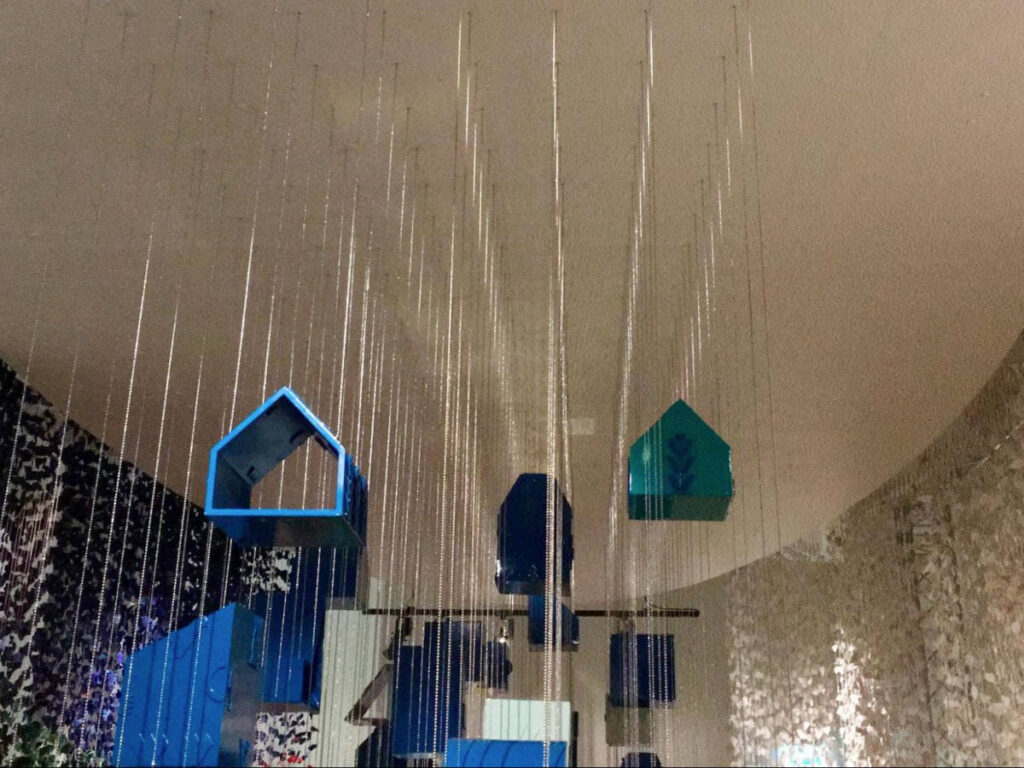 View of the stunning installation of London Design Biennale at Somerset House