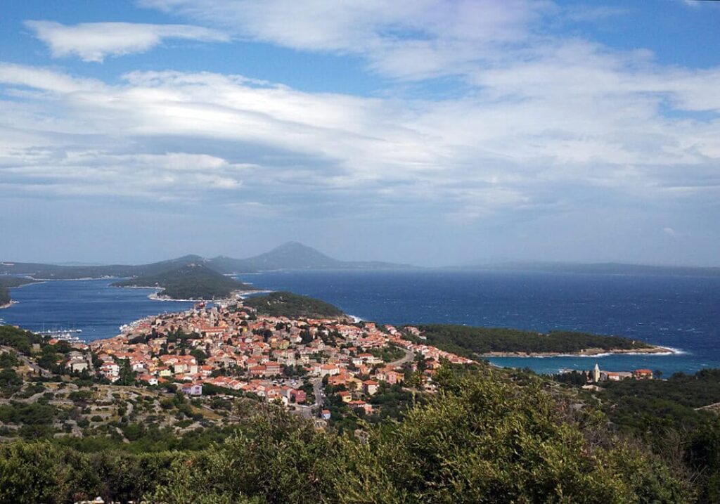 Overlooking view of the Losinj Island