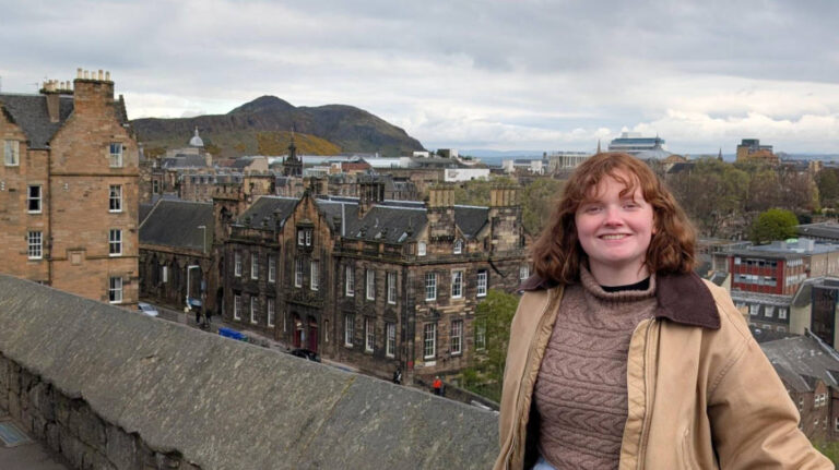 The author Louise Wylie smiling for a photo