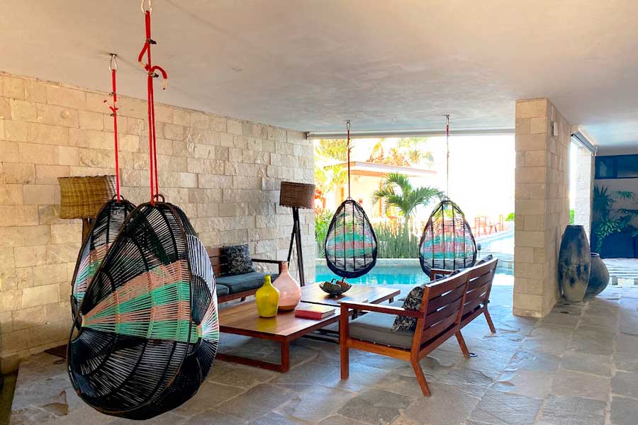 View from the lounge are of Alea Tulum