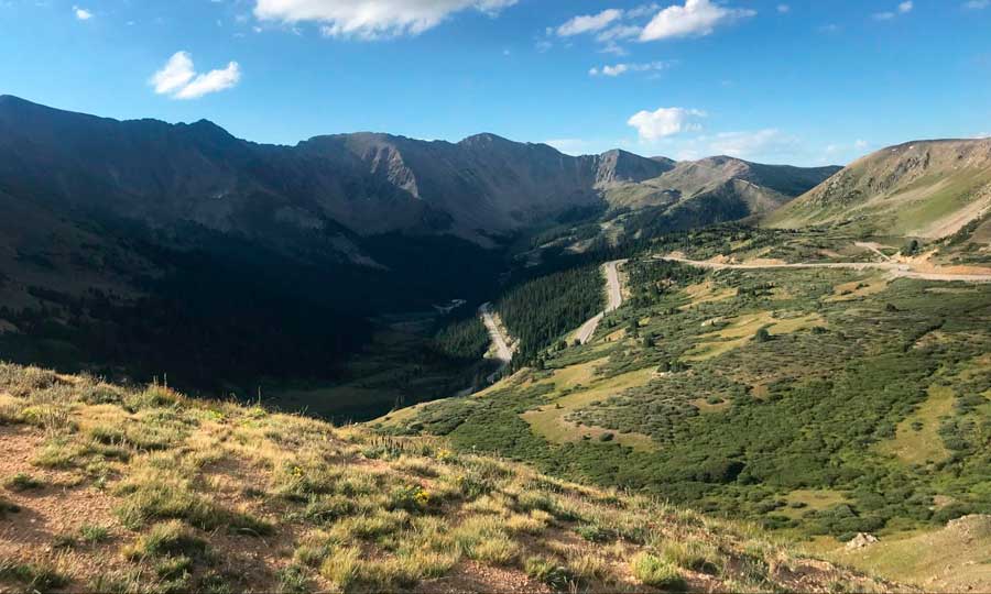 Scenic view from Loveland Pass