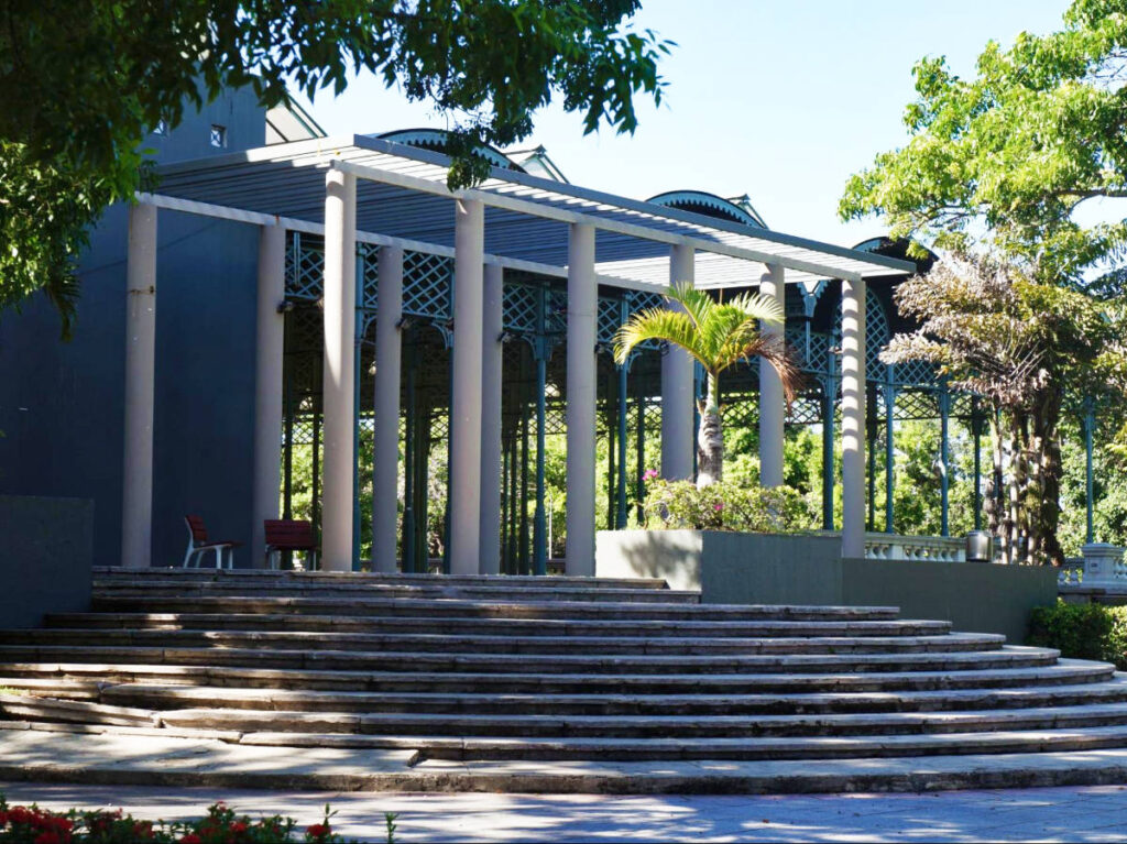 View from the outside of the pavilion of Luis Muñoz Rivera Park