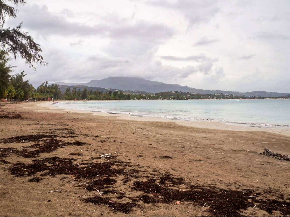A gloomy day at the Luquillo Beach