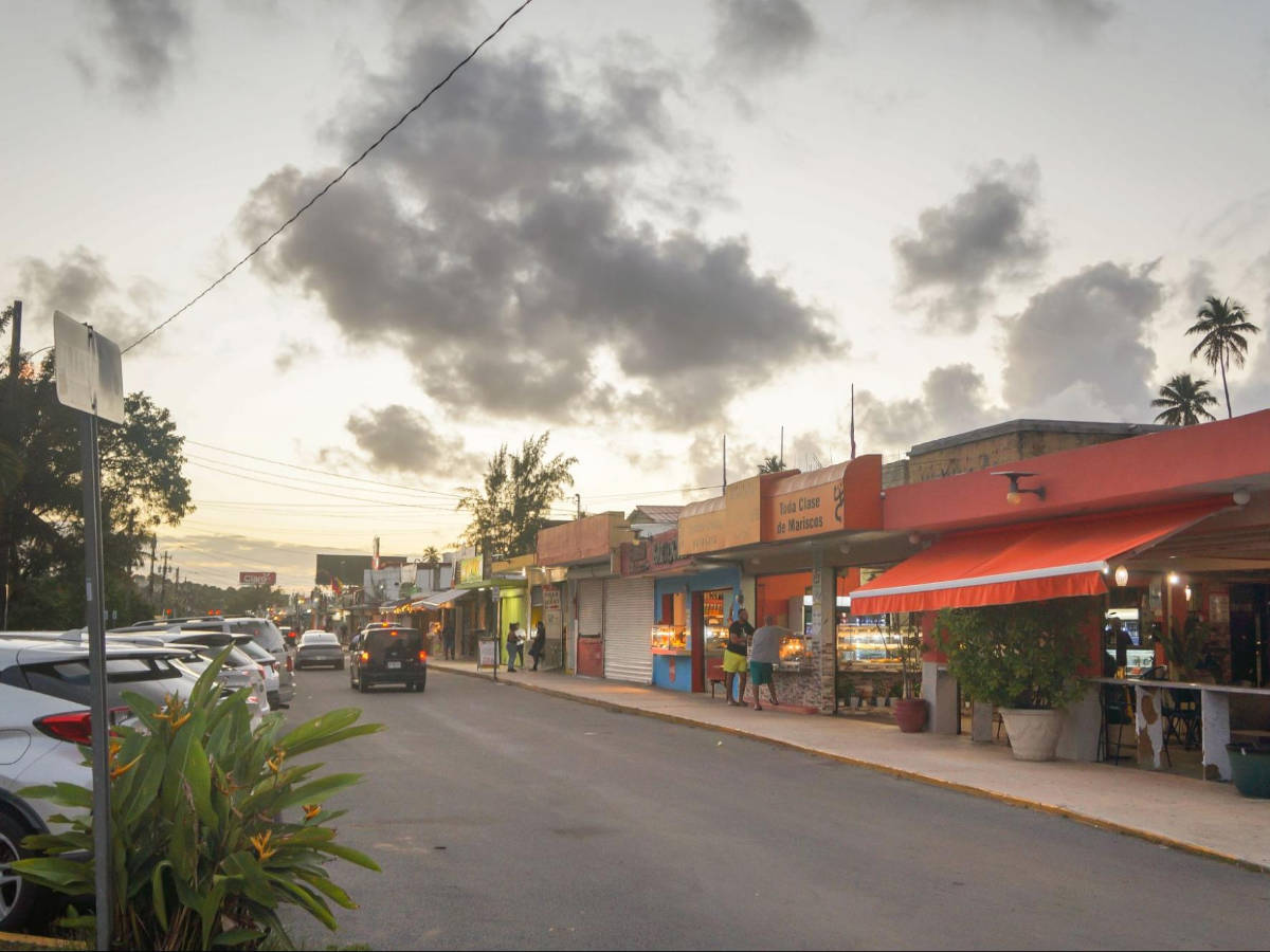 View at the Luquillo Food Kiosks