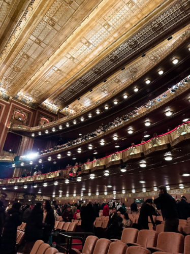 View of the magnificent interior of Lyric Opera House