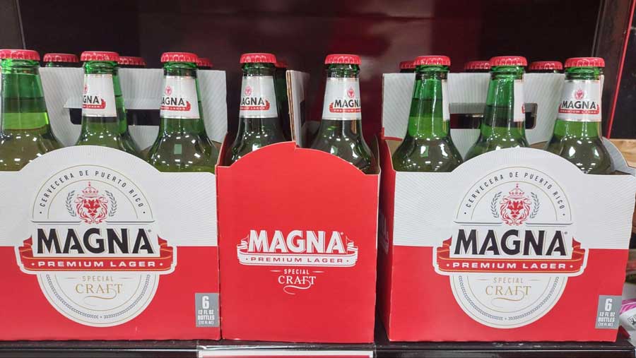 View of beer bottles from Magna Special Craft