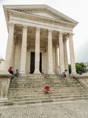 The Maison Carrée from the outside