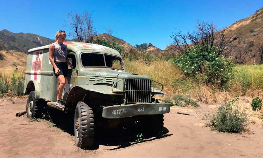 Travel Lemming writer Victoria in Malibu Creek State Park