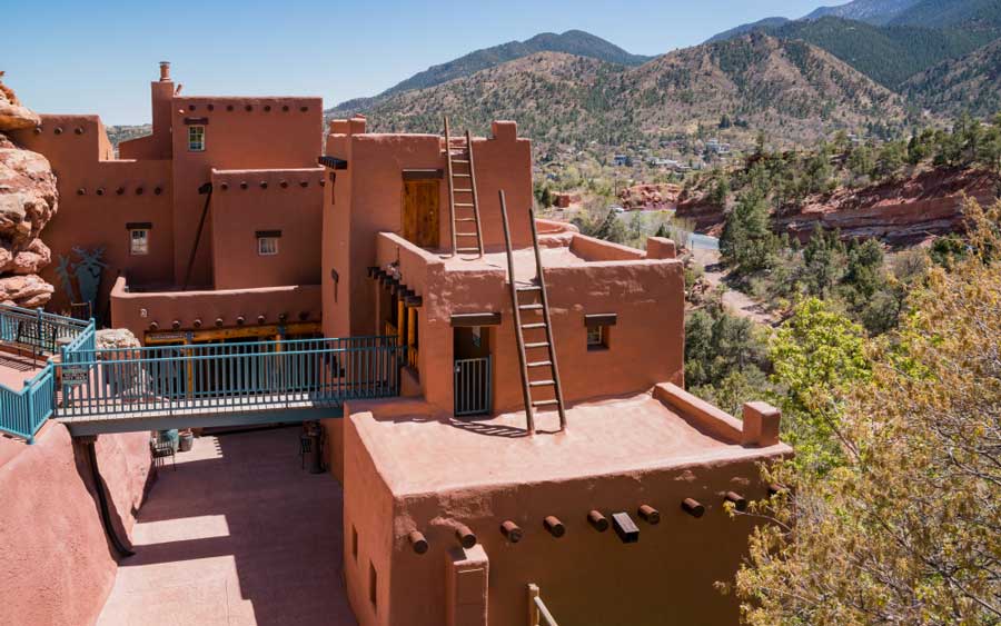View from the Manitou Cliff Dwellings in Colorado Springs